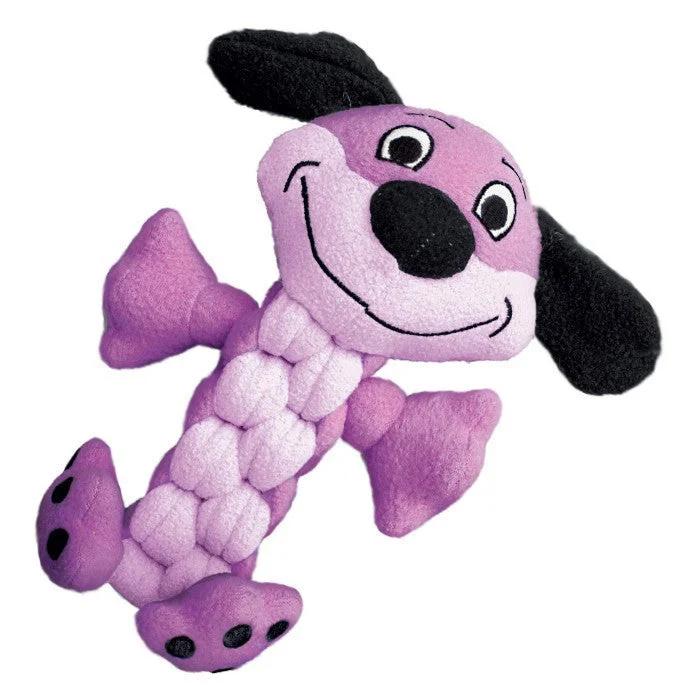 Kong Pudge Braidz Purple Dog Fetch Toy