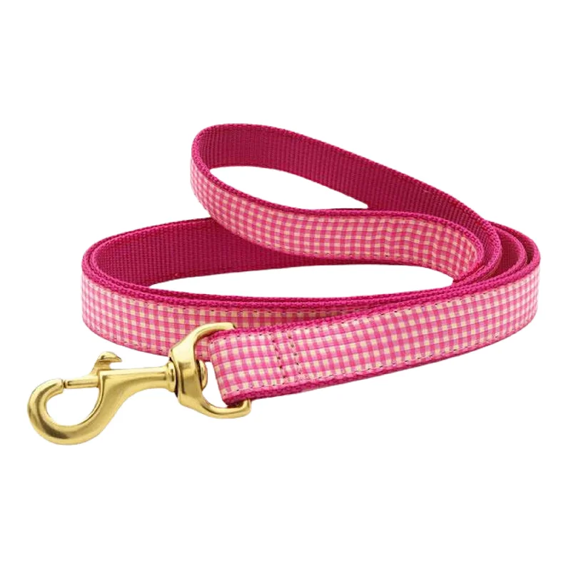 Leash | Pink Gingham