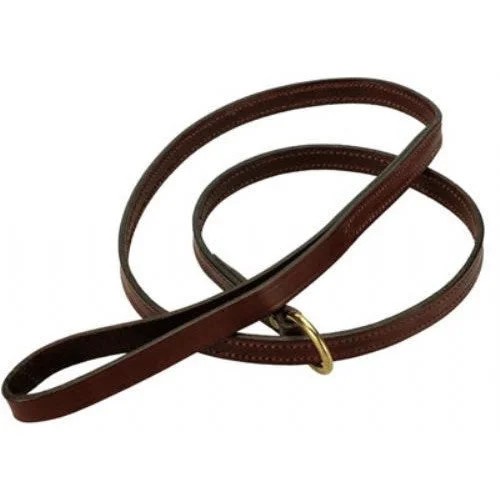 Leather Slip Dog Leads In Chestnut