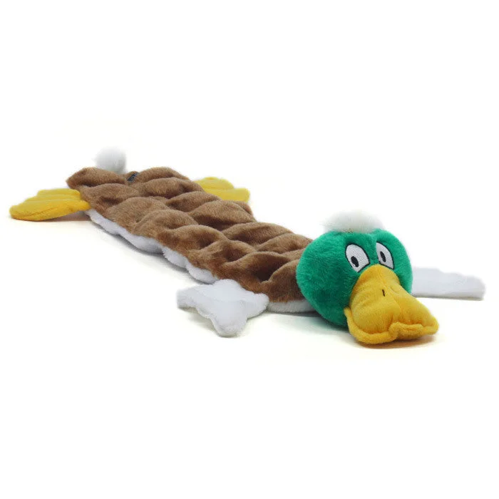 Outward Hound Long Body Mallard Duck Squeaker Mat Toy