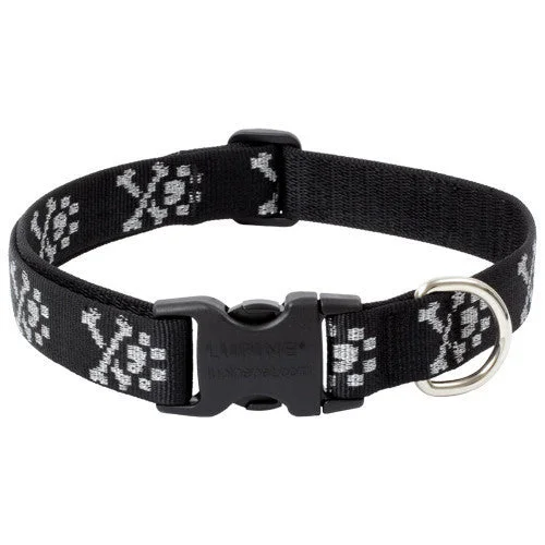 Lupine Bling Bonz Medium Dog Collar 3/4 Inch Wide