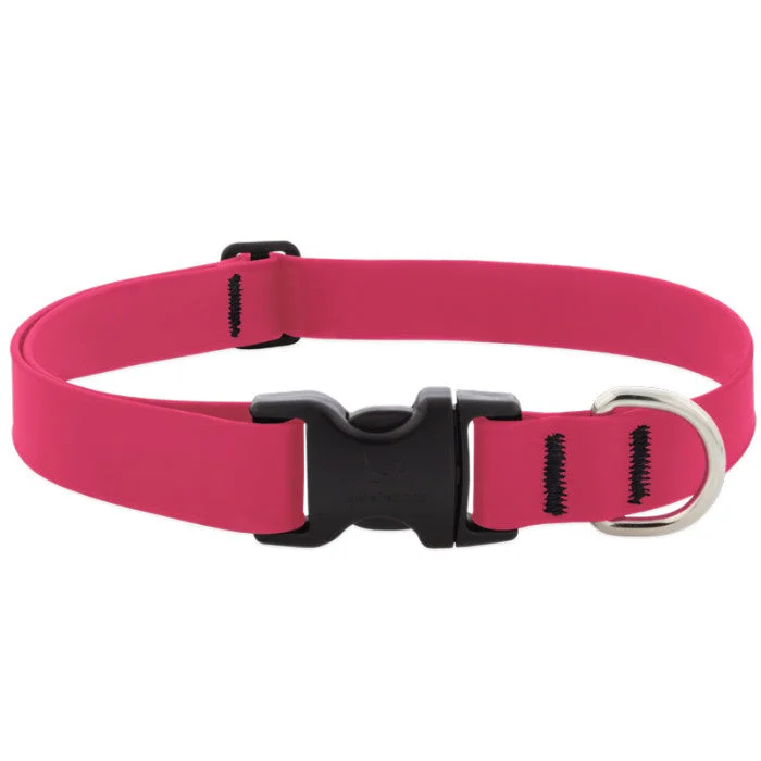 LUPINE WATERPROOF 1in NEON PINK COLLARS & LEASH