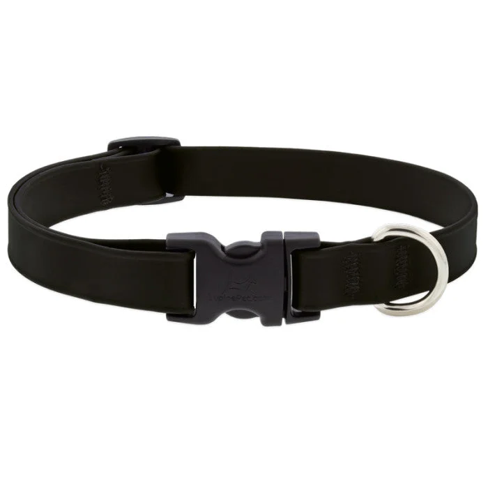 LUPINE WATERPROOF 3/4in JET BLACK COLLARS & LEASH