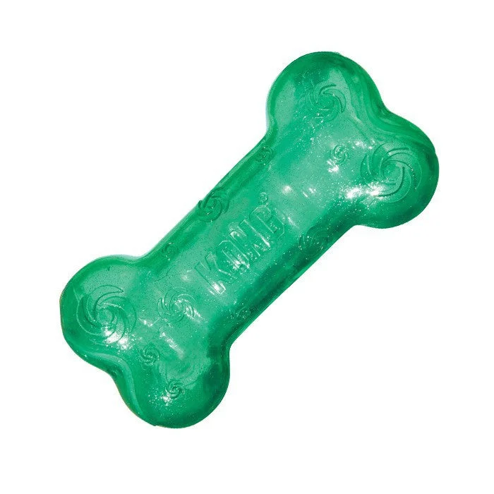 Medium Kong Squeezz Crackle Bone Dog Toy