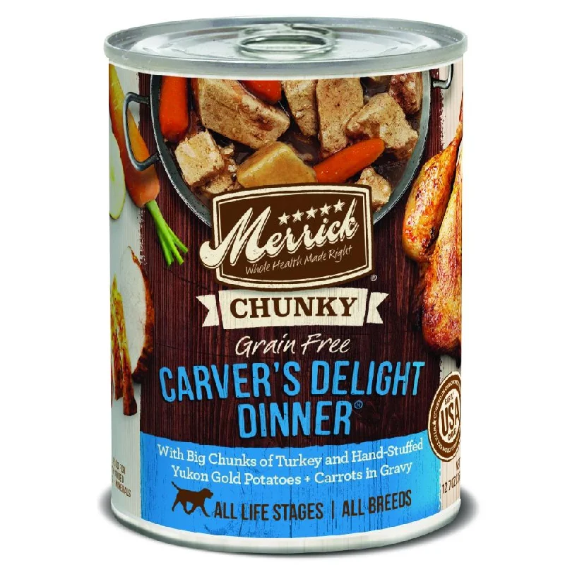 Merrick Grain Free Chunky Carvers Delight Dinner Canned Dog Food