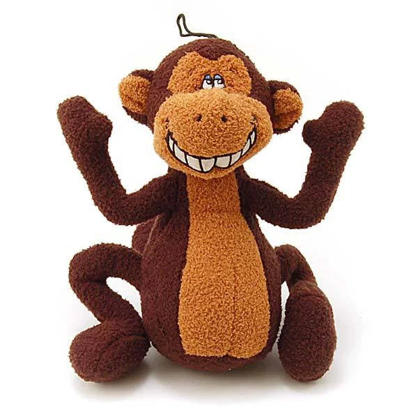 MultiPet Deedle Dudes Monkey 8" Dog Toy