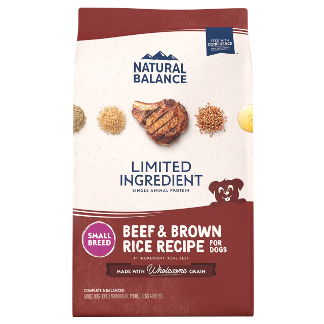 Natural Balance Limited Ingredient Diet Beef & Brown Rice Small Breed Recipe Dry Dog Food