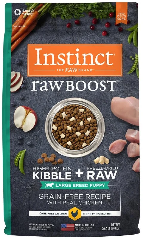 Nature's Variety Instinct Raw Boost Large Breed Puppy Chicken Recipe Dry Dog Food