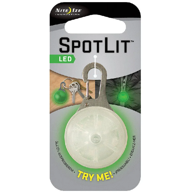 Nite Ize SpotLit LED Collar Light Carabiner Green