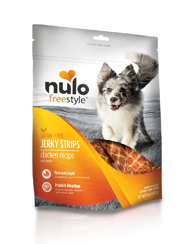 Nulo FreeStyle Chicken & Apple Jerky Strips For Dogs