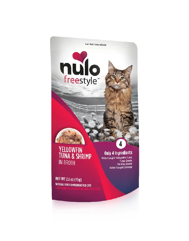 Nulo Freestyle Yellowfin Tuna & Shrimp in Broth Recipe Cat Food