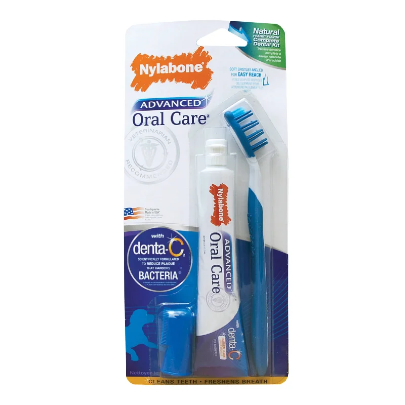 Nylabone Advanced Oral Care Natural Dog Dental Kit