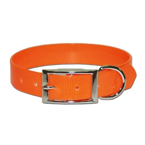 Orange Sunglow Waterproof Dog Collar