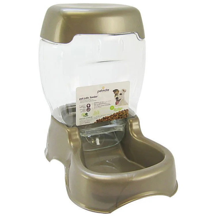 Petmate Cafe 3LB Dog Feeder Pearl Tan