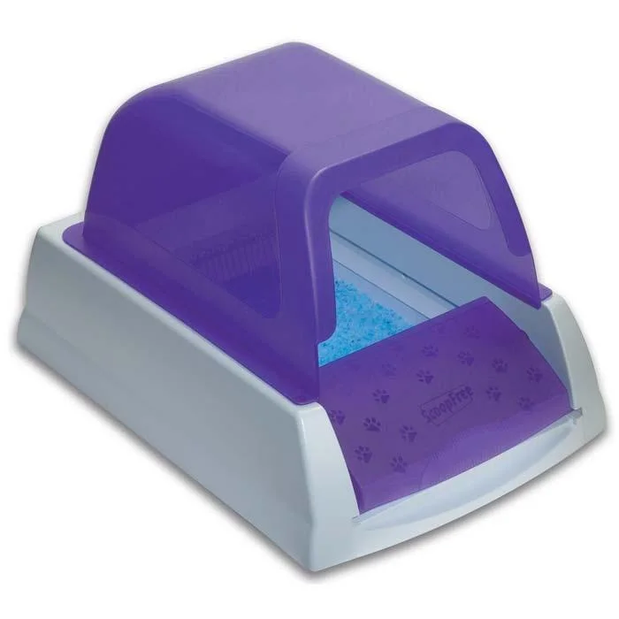 PetSafe ScoopFree Ultra Self-Cleaning Cat Litter Box (Purple Litter Box)