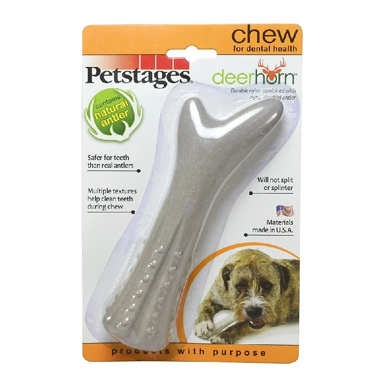 Petstages Medium Deer Horn Long Lasting Antler Chew Toy