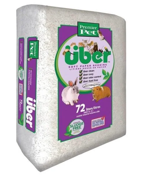 Premier Pet 801000PWUB Soft Paper Pet Bedding, 1000/4400 CU