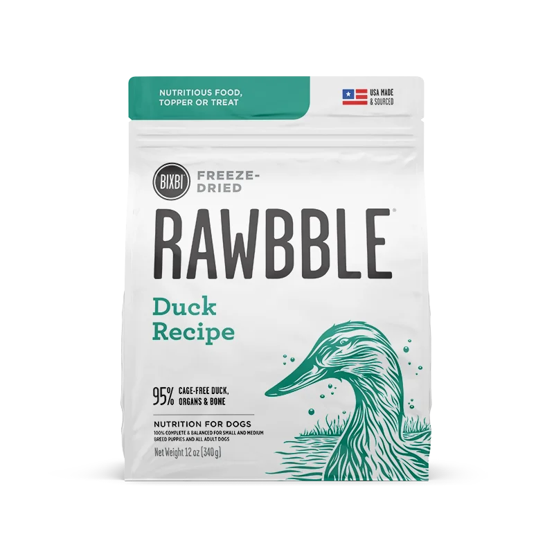 RAWBBLE® FREEZE DRIED DOG FOOD - DUCK RECIPE