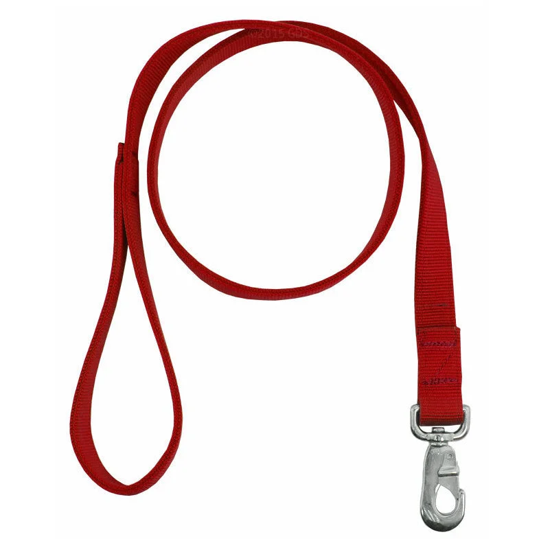 Red Bravo 4ft Double Layer Nylon Dog Lead