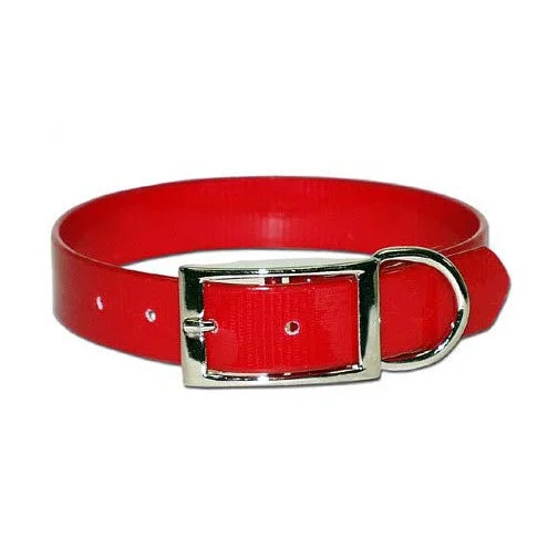 Red Sunglow Waterproof Dog Collar