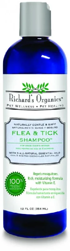 Richard's Organics Flea and Tick Shampoo for Dogs (12-oz)