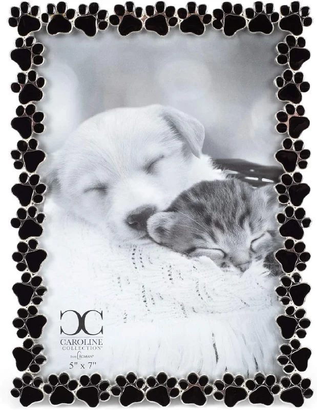 ROMAN BLACK PAW PRINT FRAME5X7