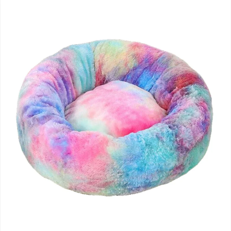 Round Cat Colorful Bed