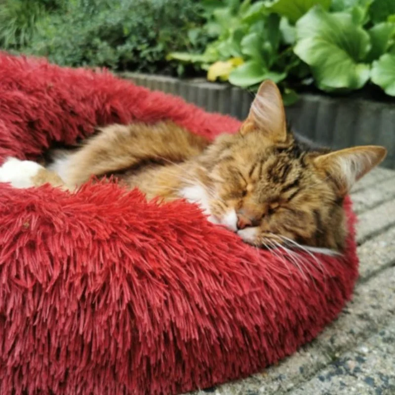 Round Long Kennel Cat Bed