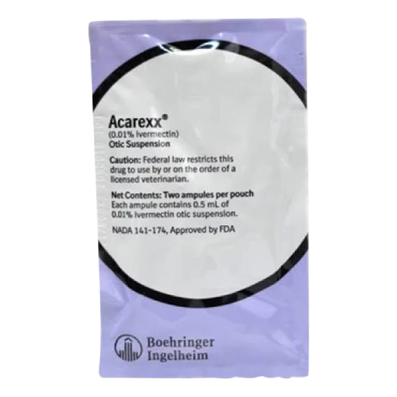 Rx Acarexx 0.01% Otic Suspension x 0.5ml Ampule