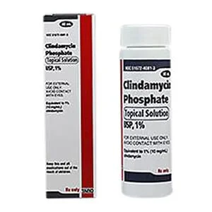 Rx Clindamycin Phosphate Topical Sol 1%, 30 mL