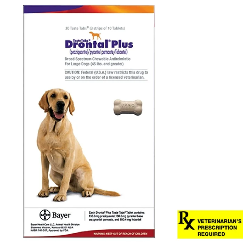 Drontal Plus Taste Tablets Chewable Anthelmintic for Puppies & Small Dogs