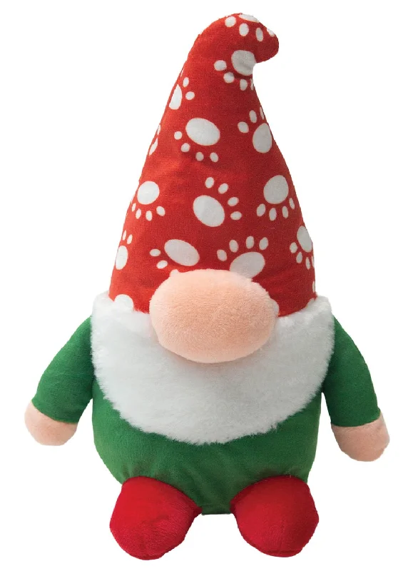 SnugArooz Sherlock the Gnome Christmas Squeaker Dog Toy