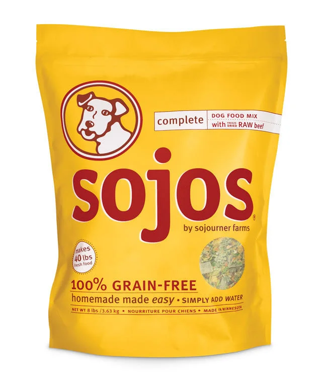 Sojos Complete Beef Dog Food Mix 2lb