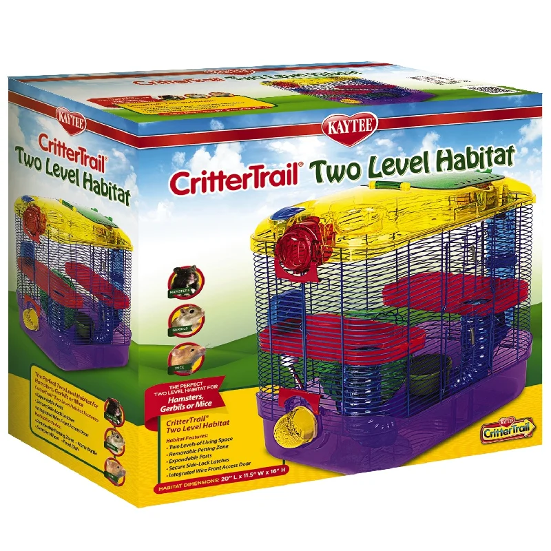 SUPER PET CRITTER TRAIL TWO LEVEL HABITAT