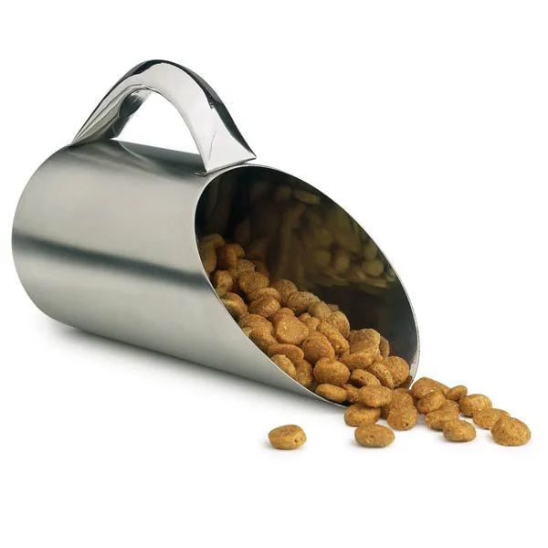 Stainless Steel Matte Finish Dog Food Scoop