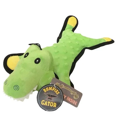 Steel Dog Bumpie Gator with Tennis Ball & Rope