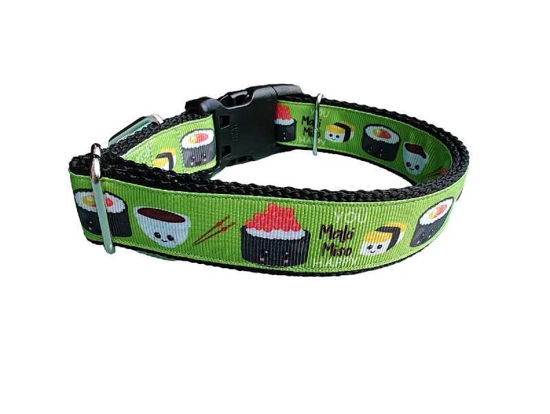 Sushi Nylon Dog Collar