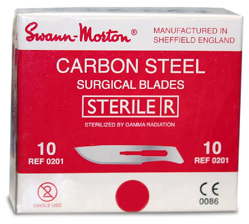 Swann Morton Scalpel Blades, #10, 100 ct