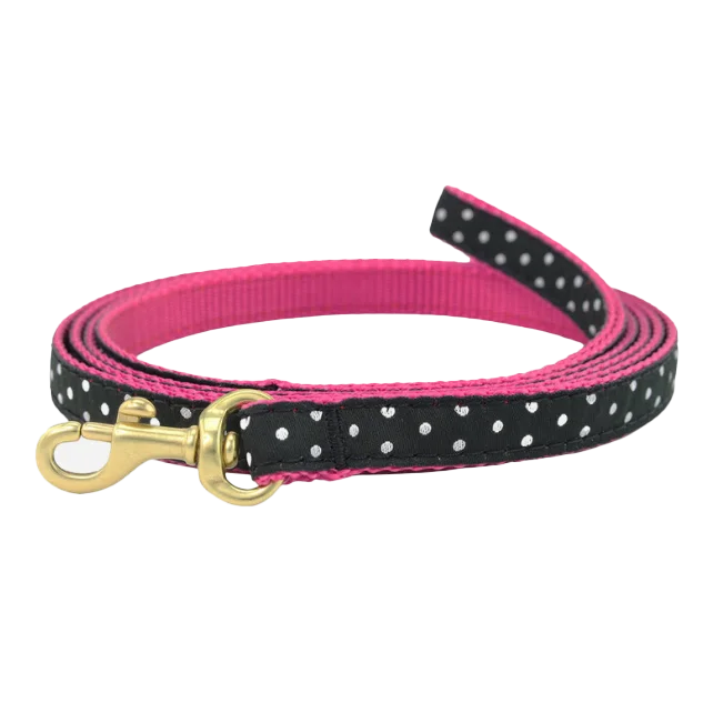 Teacup Leash | Black & White Dots