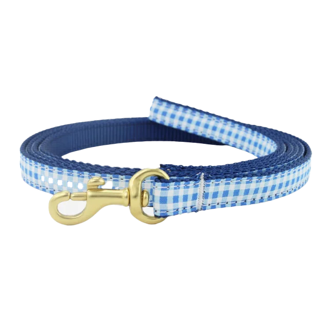 Teacup Leash | Blue Gingham