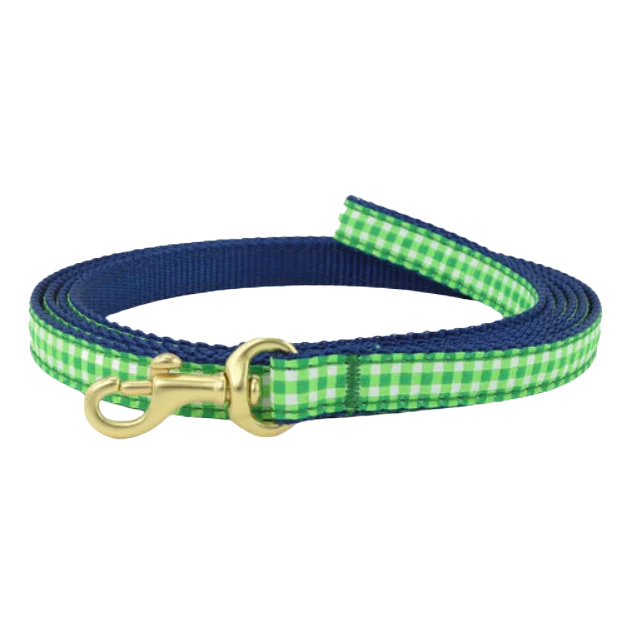 Teacup Leash | Lime Gingham