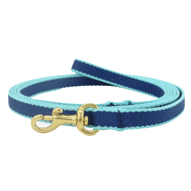 Teacup Leash | Navy & Aqua