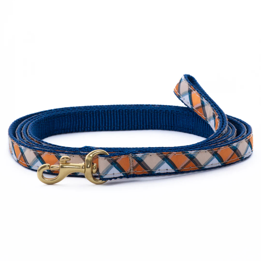 Teacup Leash | Terracotta Plaid