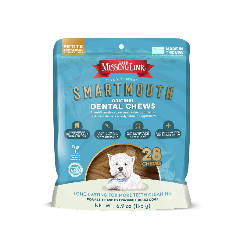 The Missing Link® Smartmouth™ Dental Chews for Petite/Extra Small Dogs, 28 Count