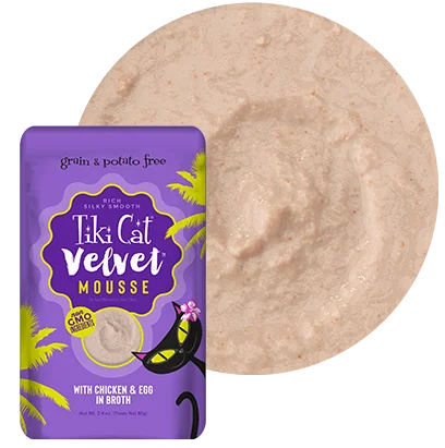 Tiki Cat® Velvet Mousse™ Chicken & Egg in Broth