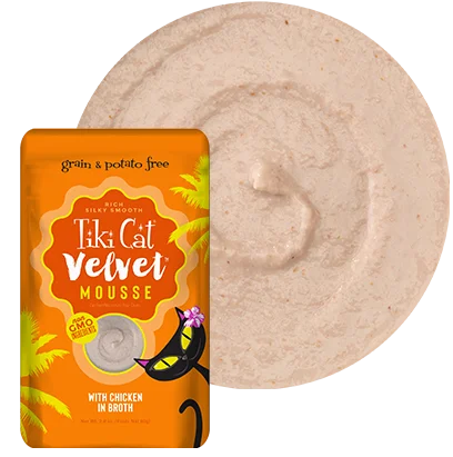 Tiki Cat® Velvet Mousse™ Chicken in Broth (2.8 oz)