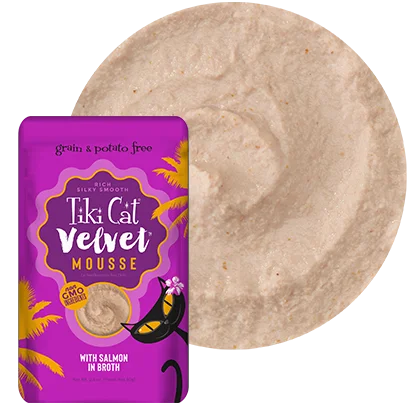 Tiki Cat® Velvet Mousse™ Salmon in Broth