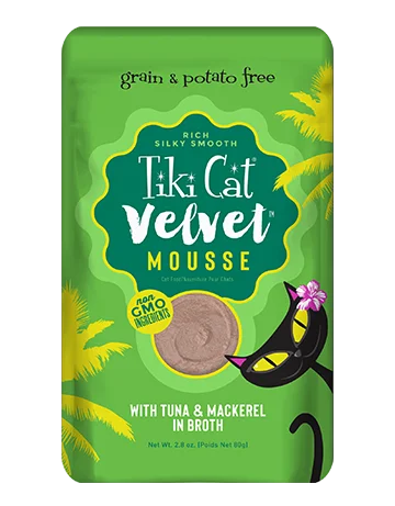 Tiki Cat® Velvet Mousse™ Tuna & Mackerel in Broth