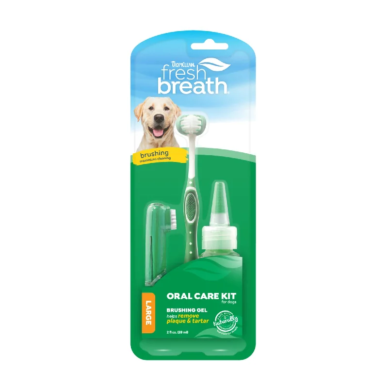 Tropiclean Fresh Breath Oral Care Kit for Large & Small/Medium Dogs