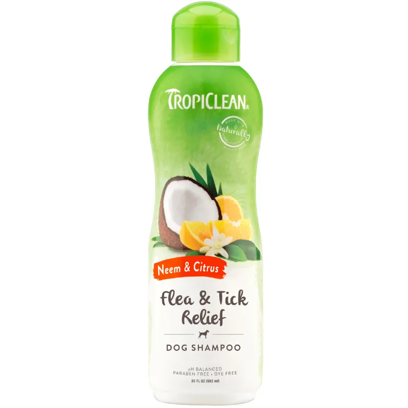 Tropiclean Neem & Citrus Flee & Tick Relief Shampoo for Dogs